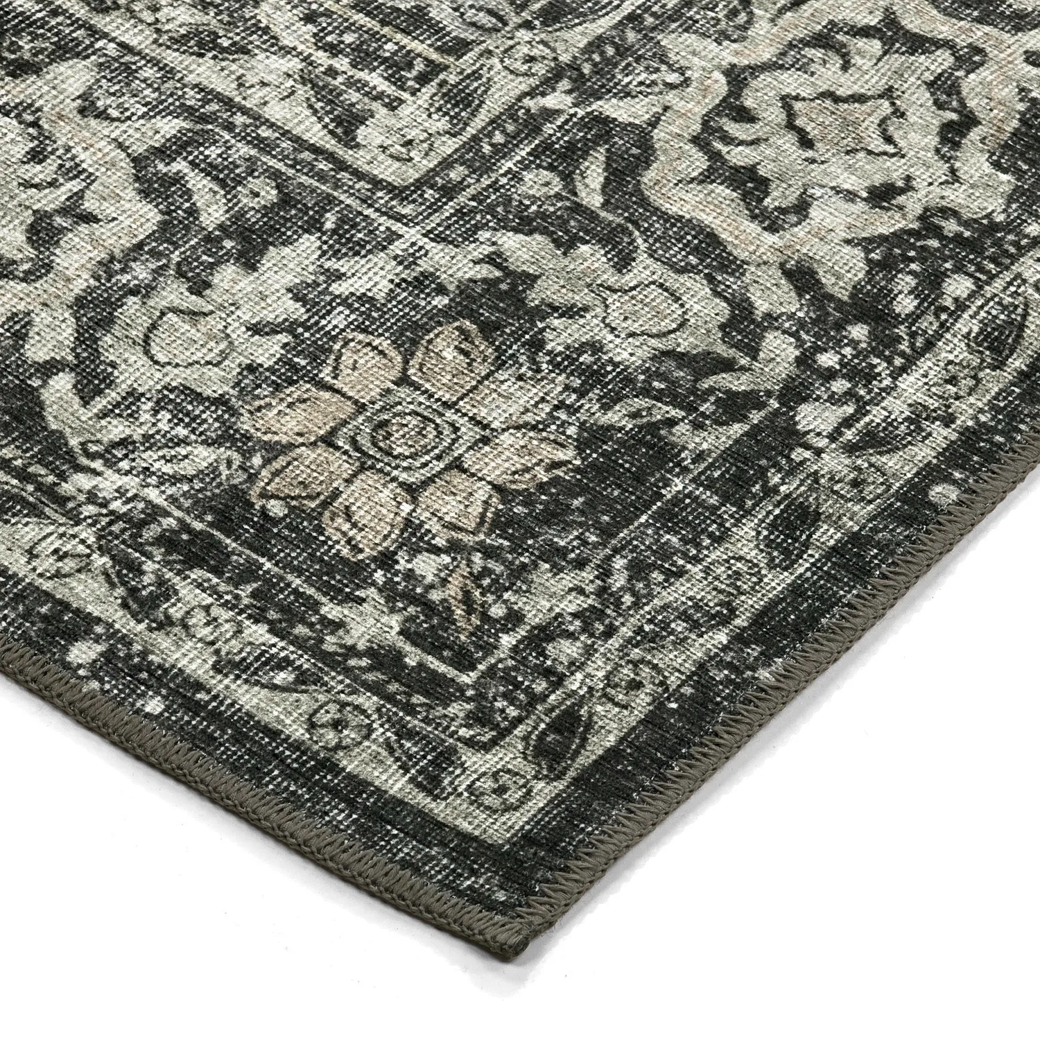 Flachgewebter Teppich - Meralis (schwarz)