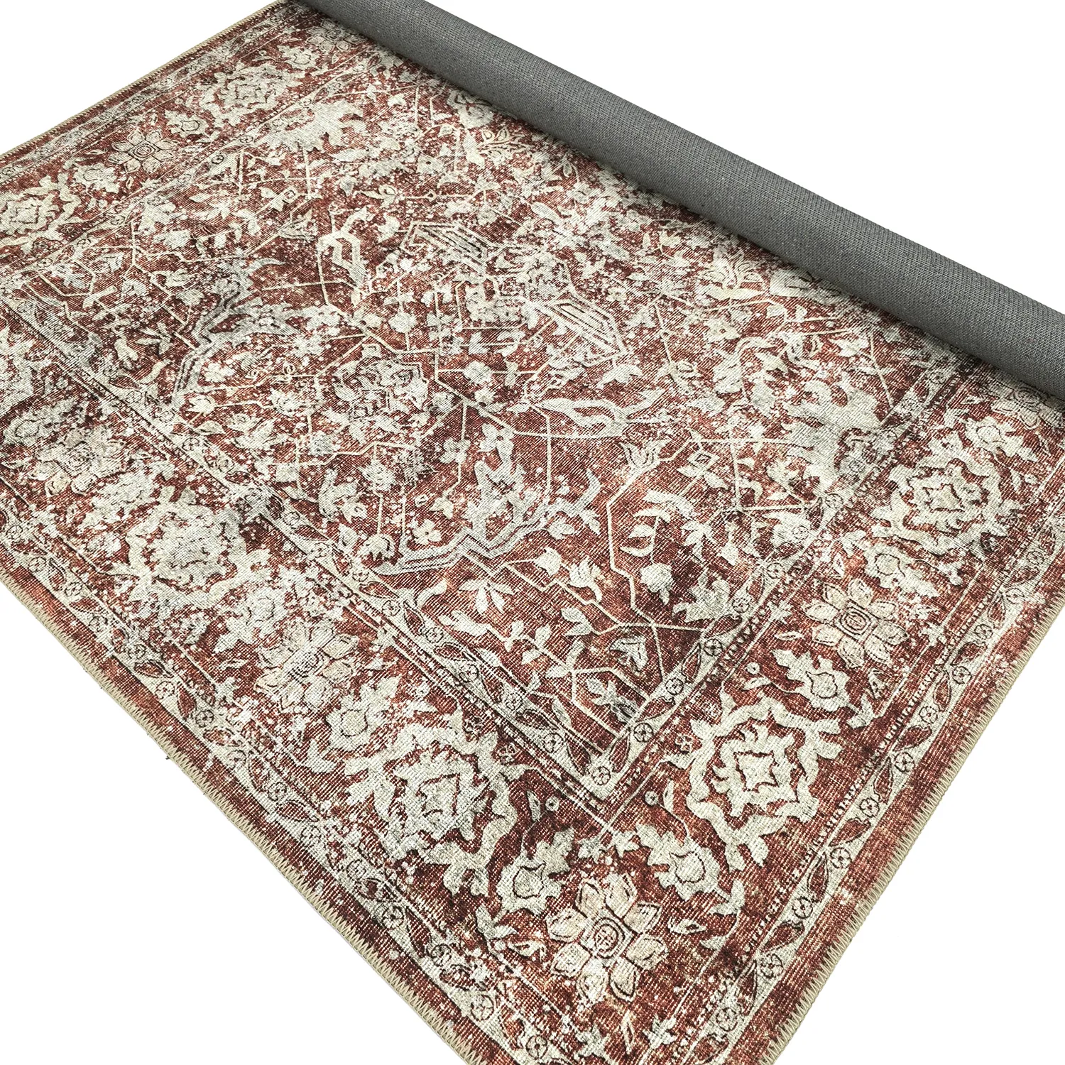 Tapis tissé à plat - Meralis (rouge)