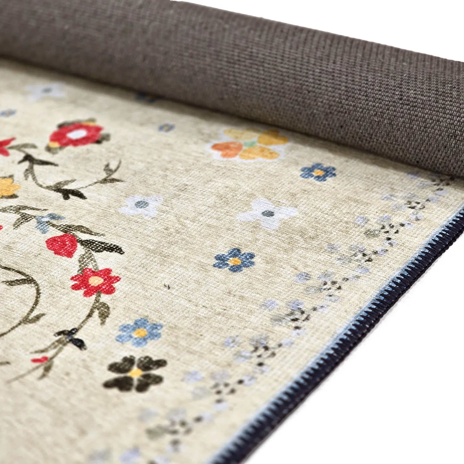 Flachgewebter Teppich - Nabilar (creme)