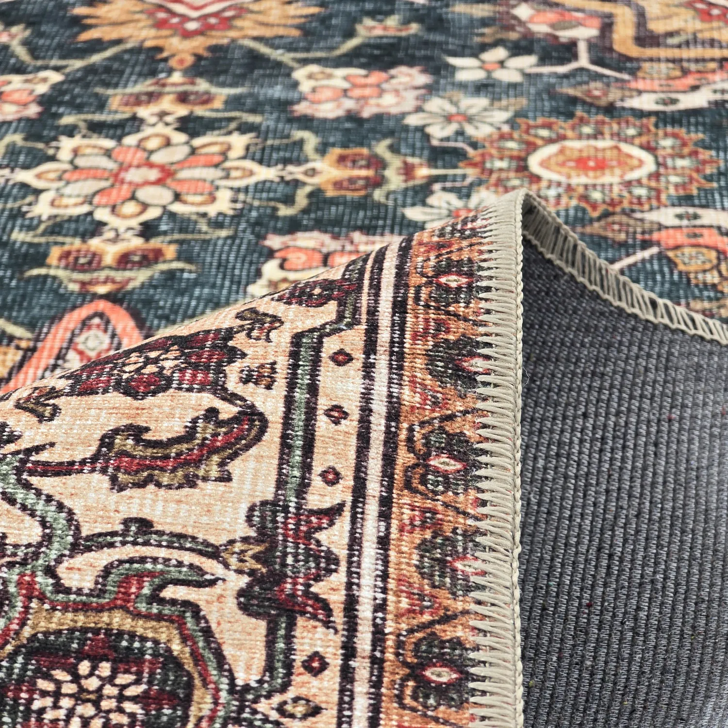 Flachgewebter Teppich - Samaria (rot)