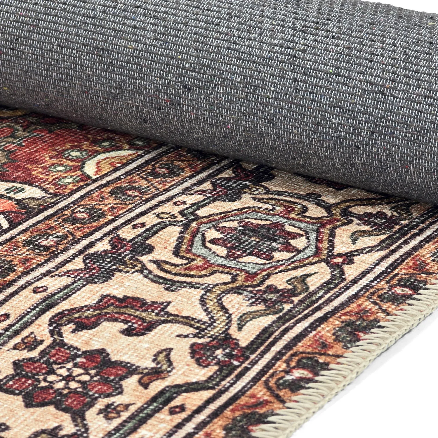 Flachgewebter Teppich - Samaria (rot)