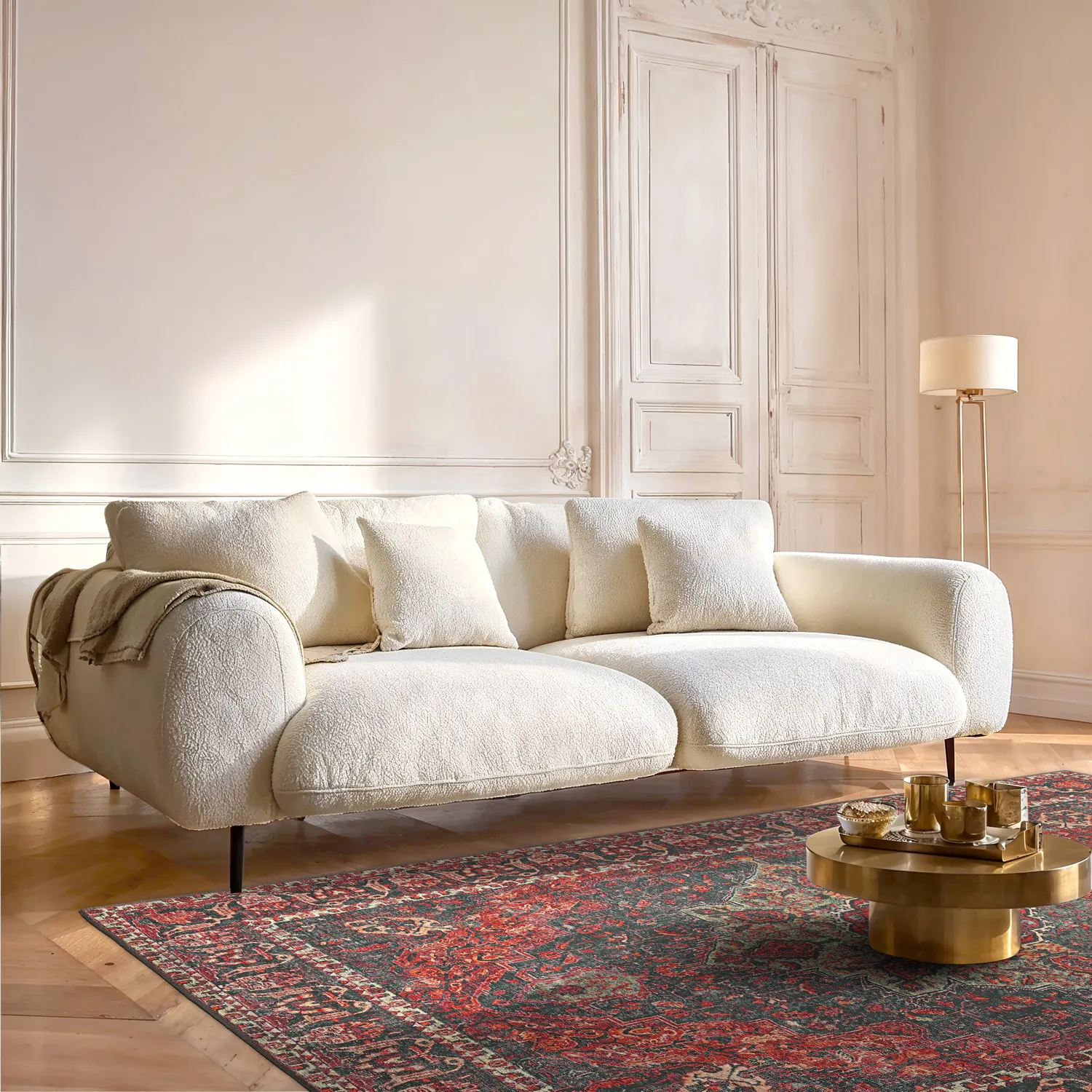 Flachgewebter Teppich - Velamir (rot)