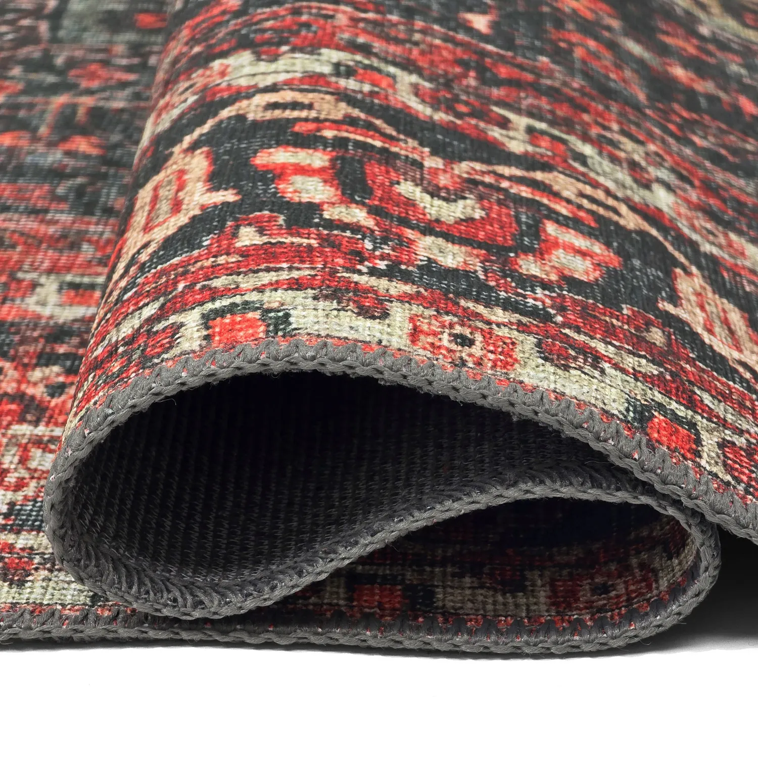 Flachgewebter Teppich - Velamir (rot)