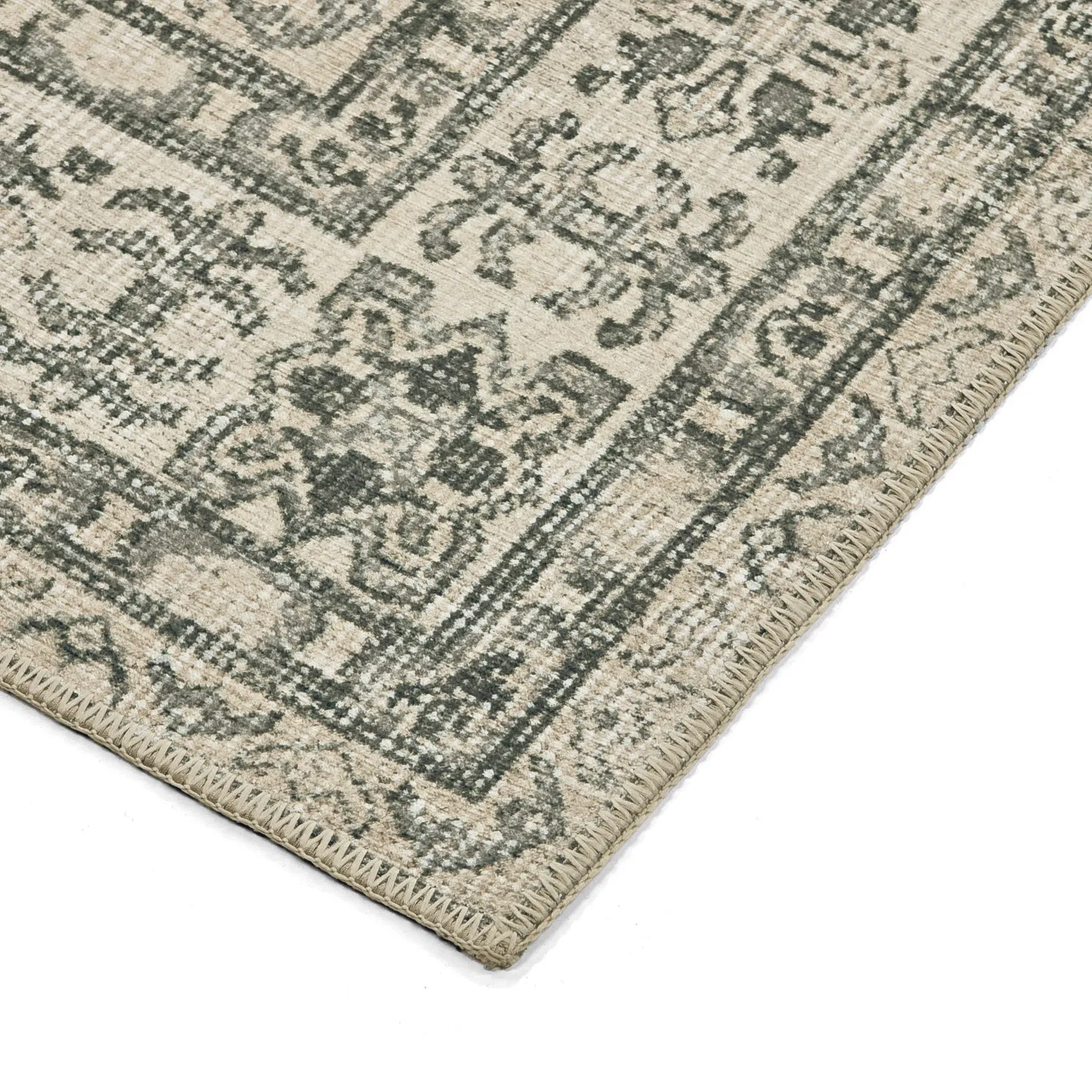 Flachgewebter Teppich - Zuleina (grün)