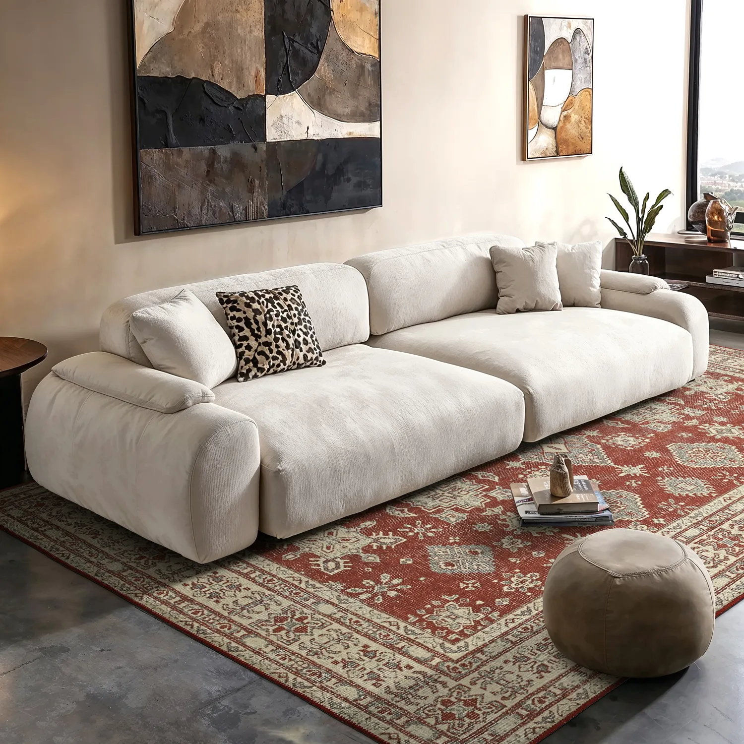 Flachgewebter Teppich - Zuleina (rot)