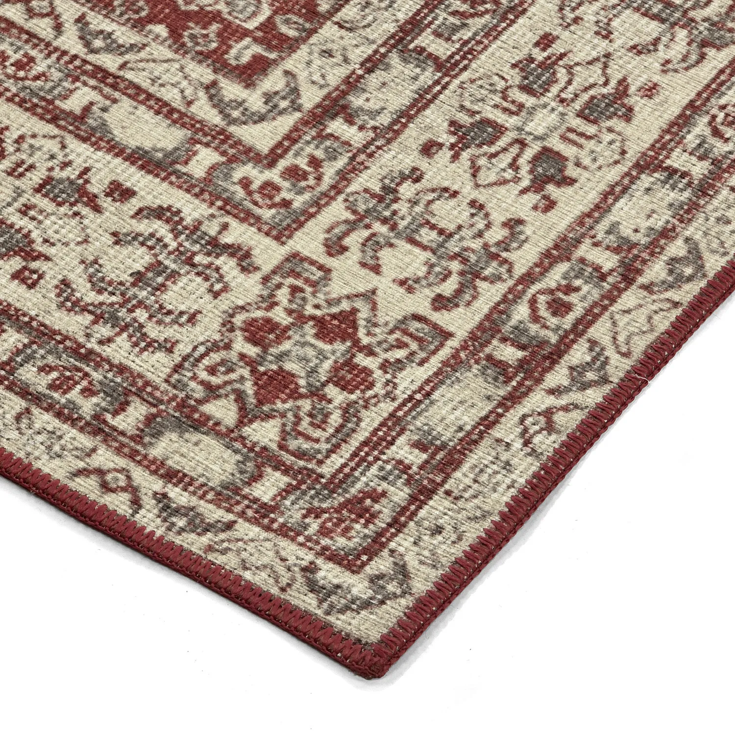 Flachgewebter Teppich - Zuleina (rot)