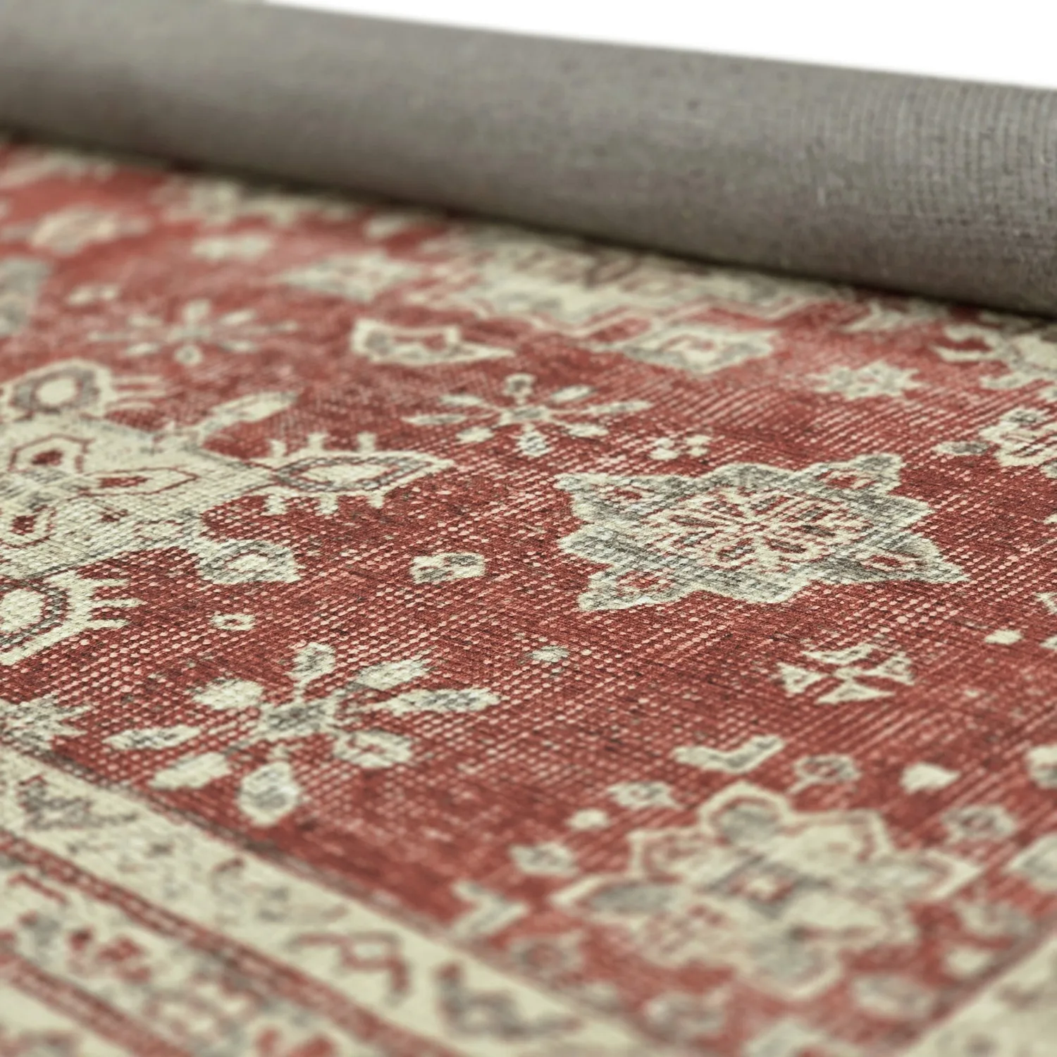 Flachgewebter Teppich - Zuleina (rot)