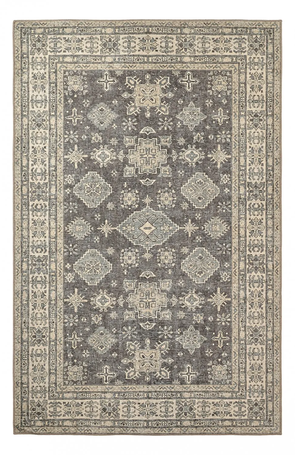 Flachgewebter Teppich - Zuleina (dunkelgrau)