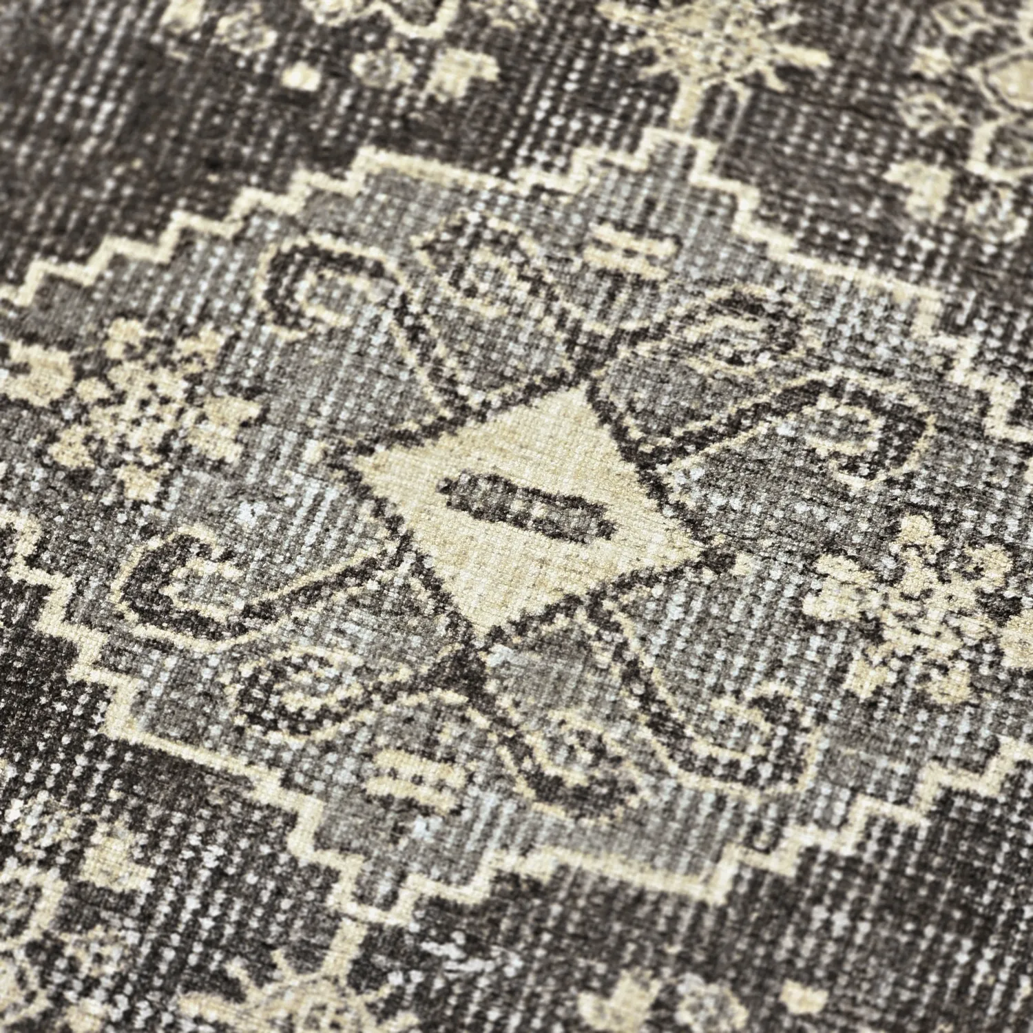 Flachgewebter Teppich - Zuleina (dunkelgrau)