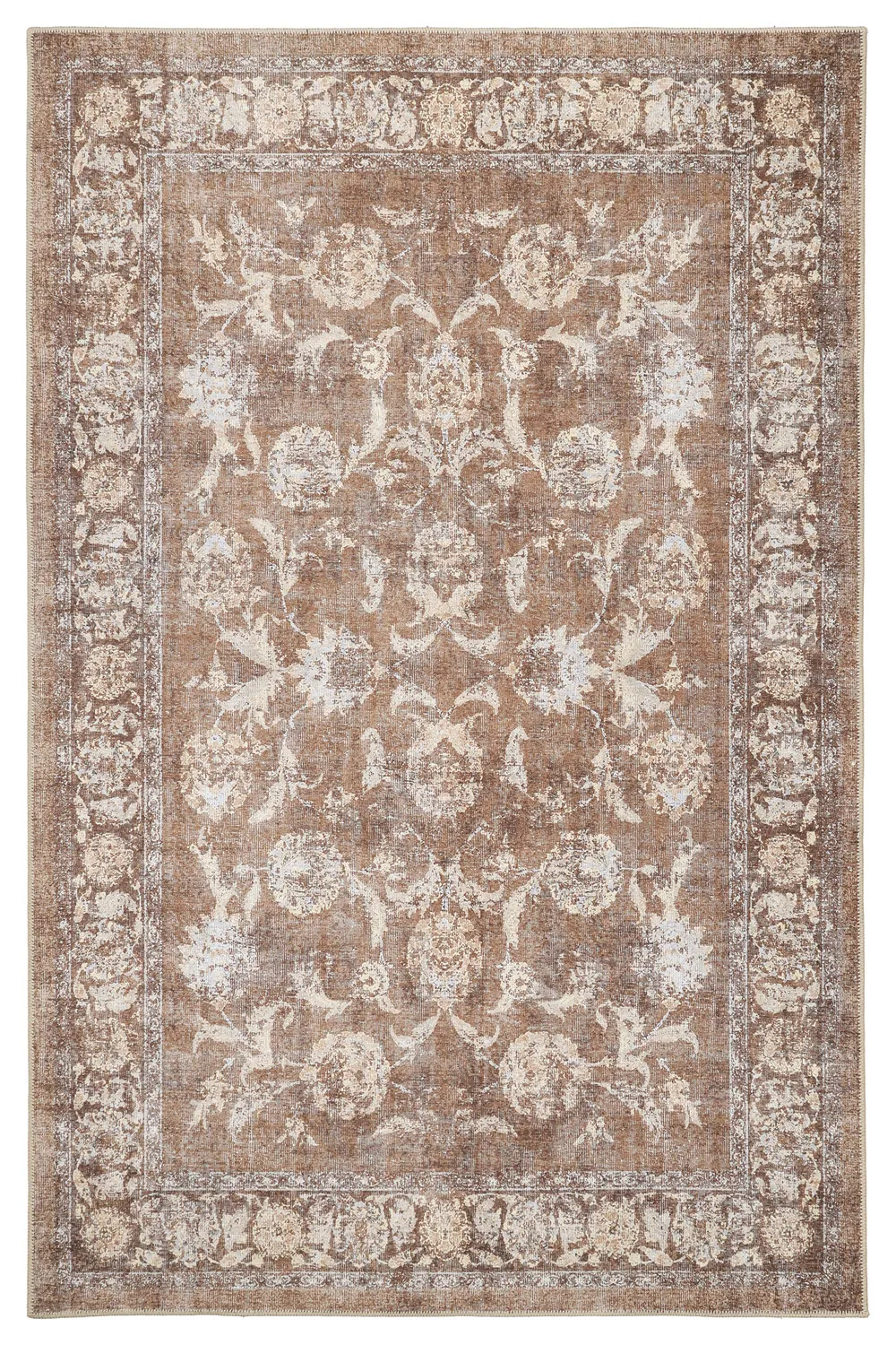 Tapis tissé à plat - Adeleine (marron)