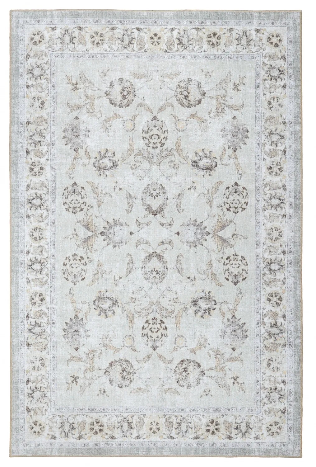 Tapis tissé à plat - Adeleine (gris/beige)