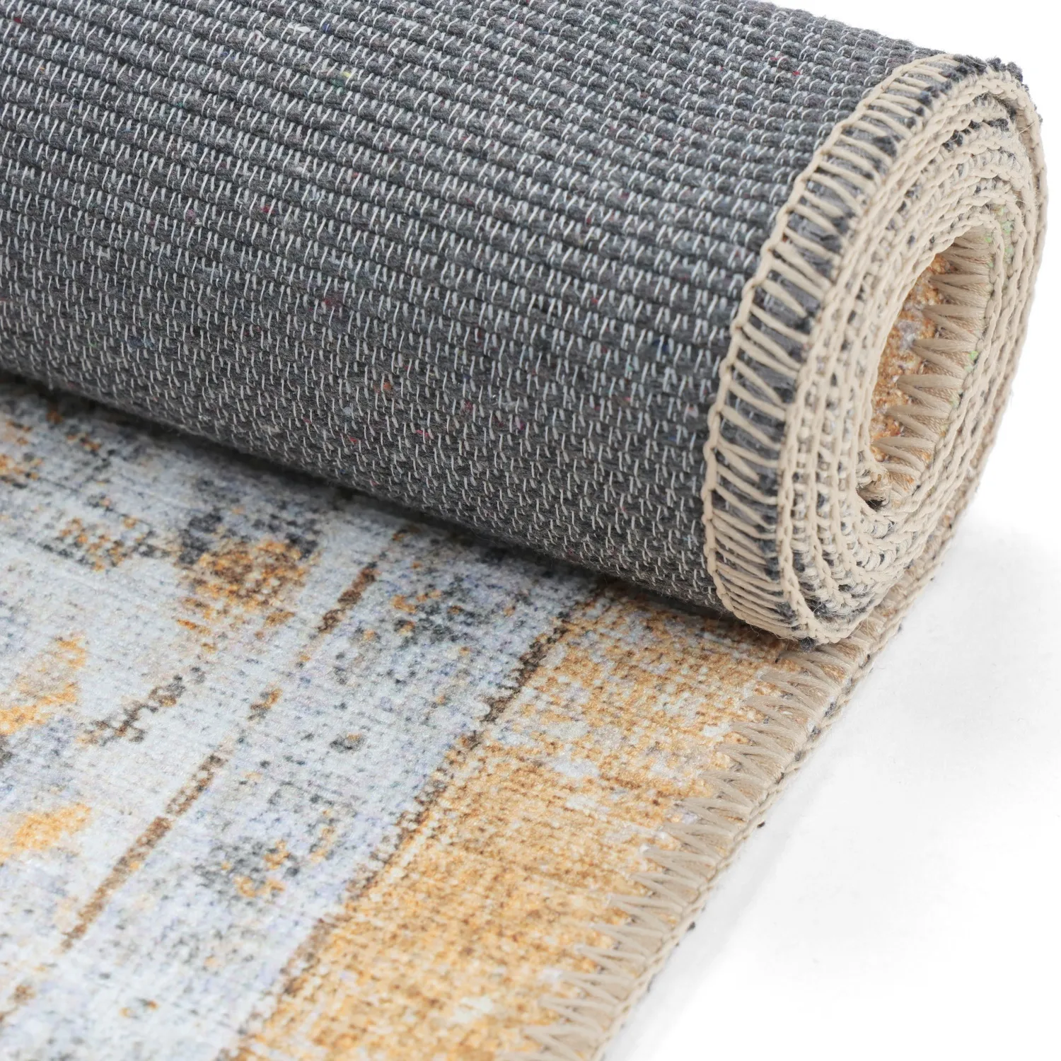 Tapis tissé à plat - Adeleine (jaune)