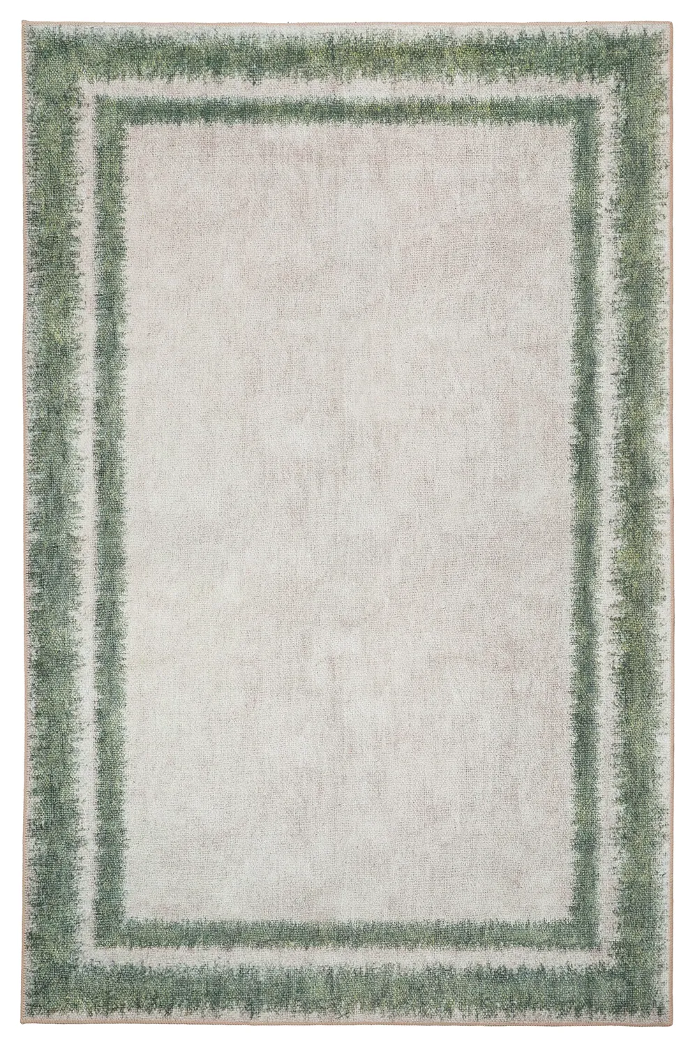 Tapis tissé à plat - Eldoret (crème/vert)