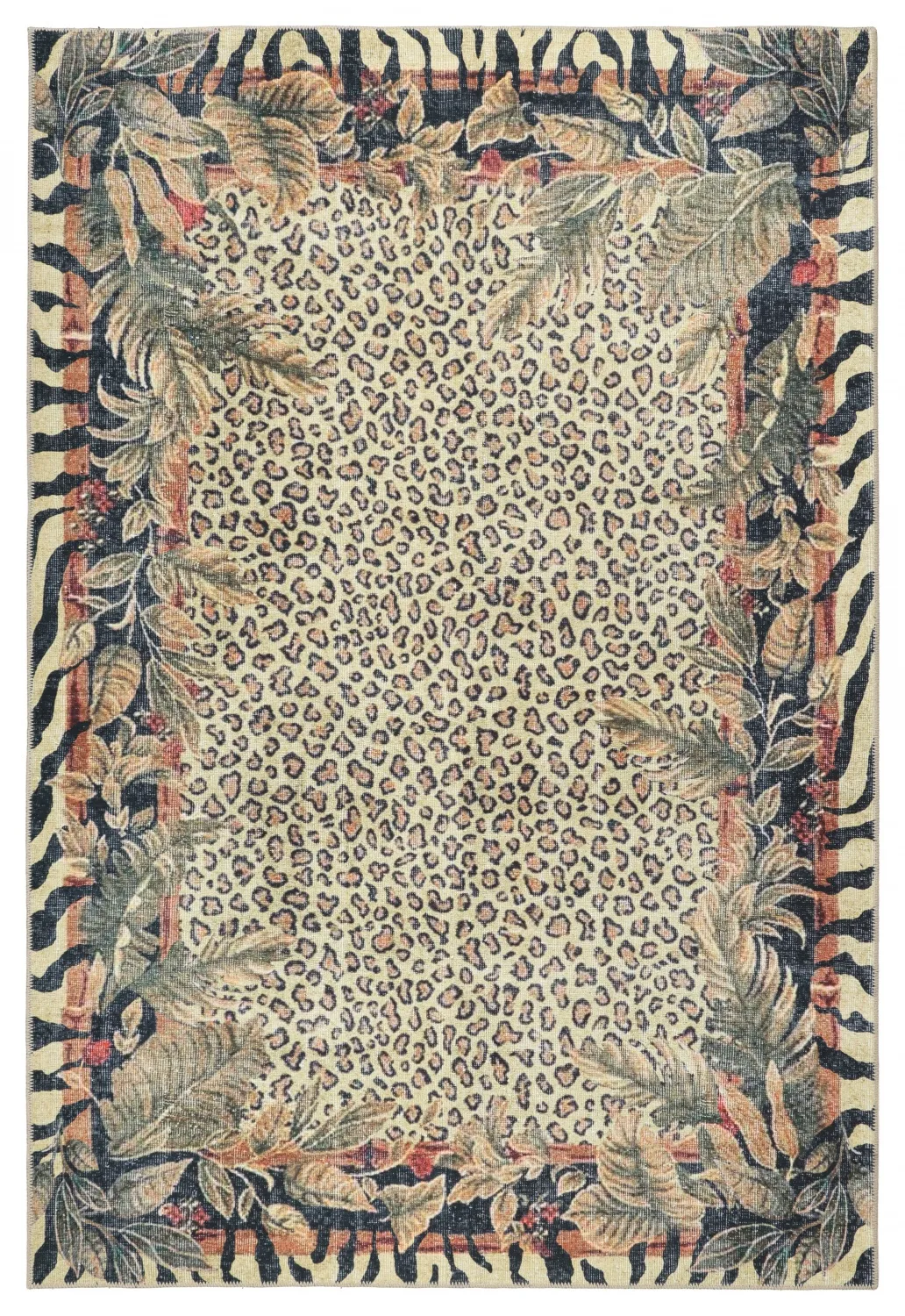 Flachgewebter Teppich - Katavi (beige/mehrfarbig)