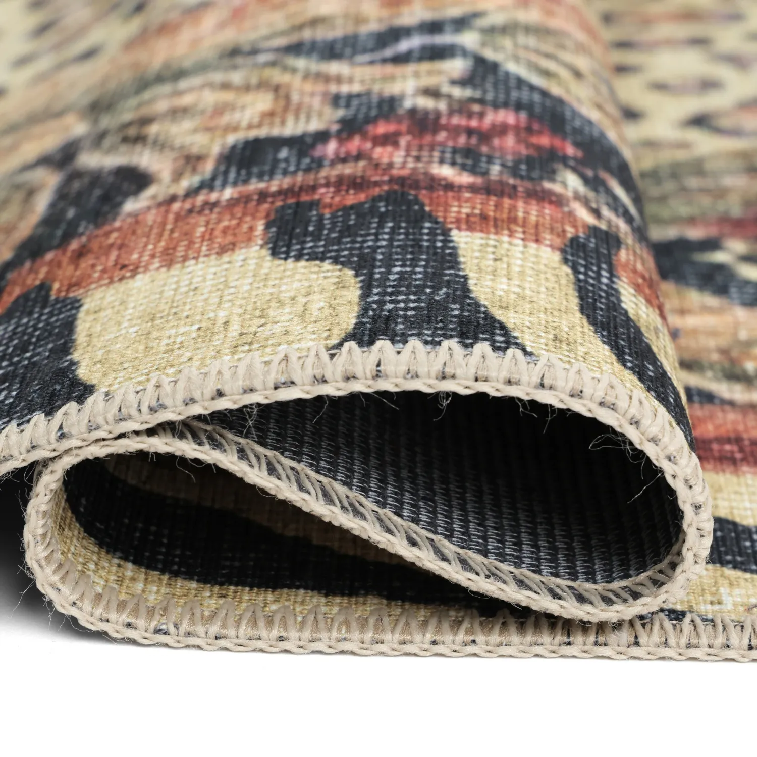 Flachgewebter Teppich - Katavi (beige/mehrfarbig)