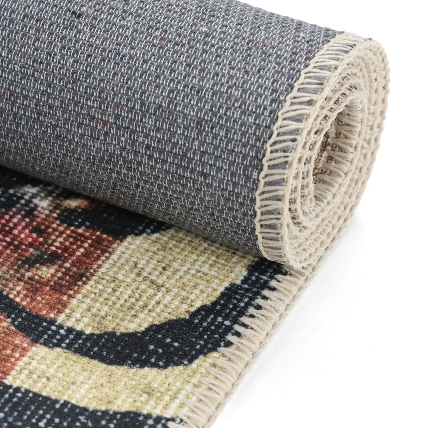 Flachgewebter Teppich - Katavi (beige/mehrfarbig)