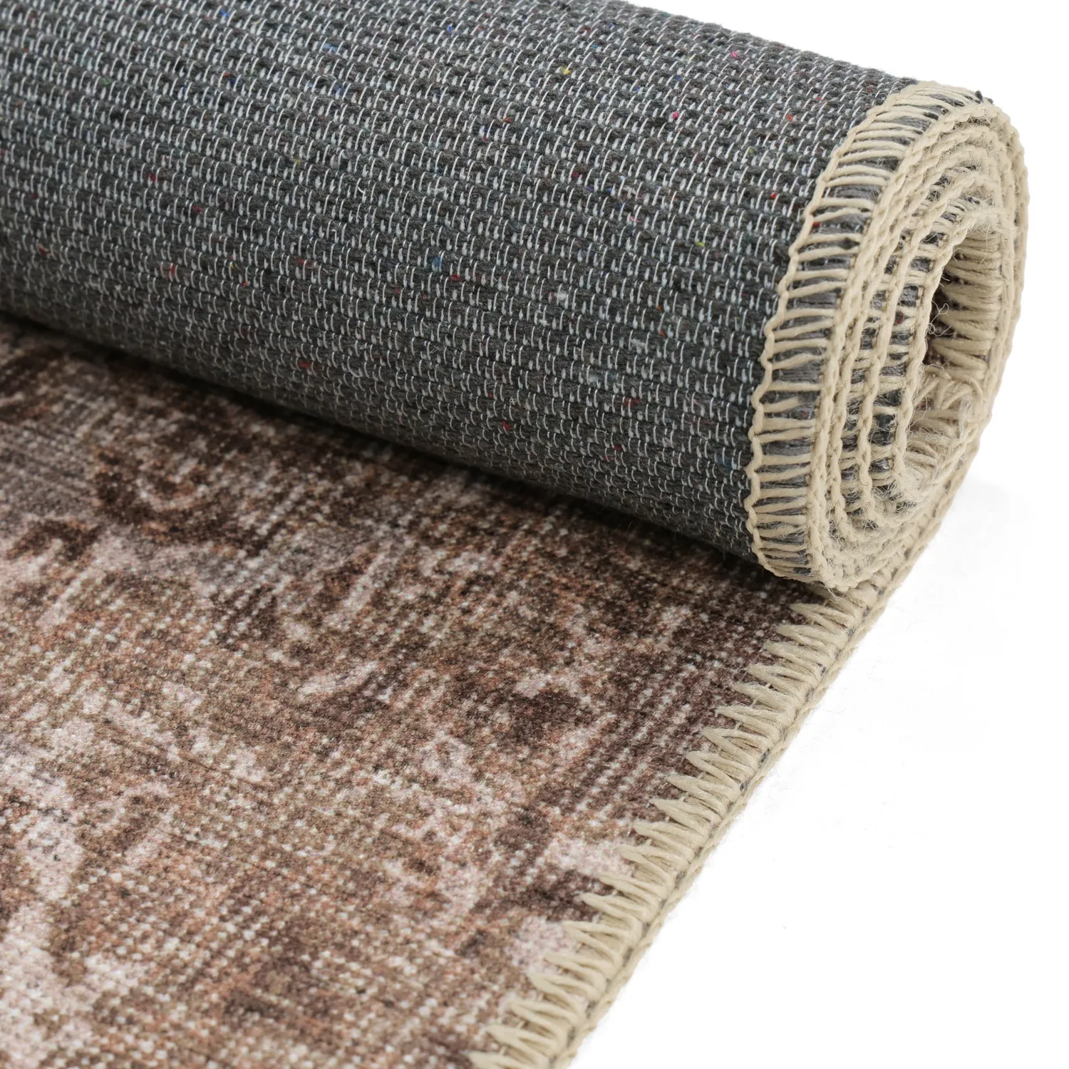 Tapis tissé à plat - Mateur (marron)