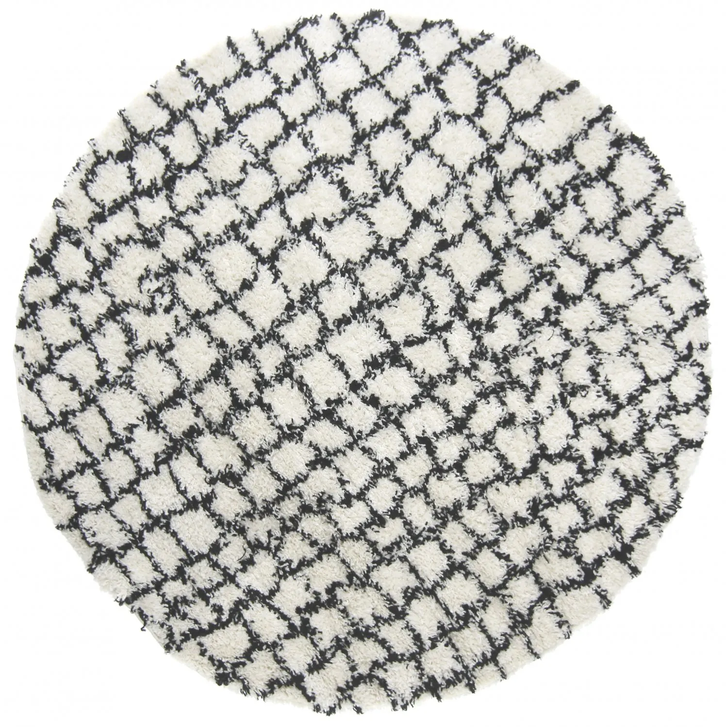 Runde Teppiche - Taverna (schwarz/weiß)