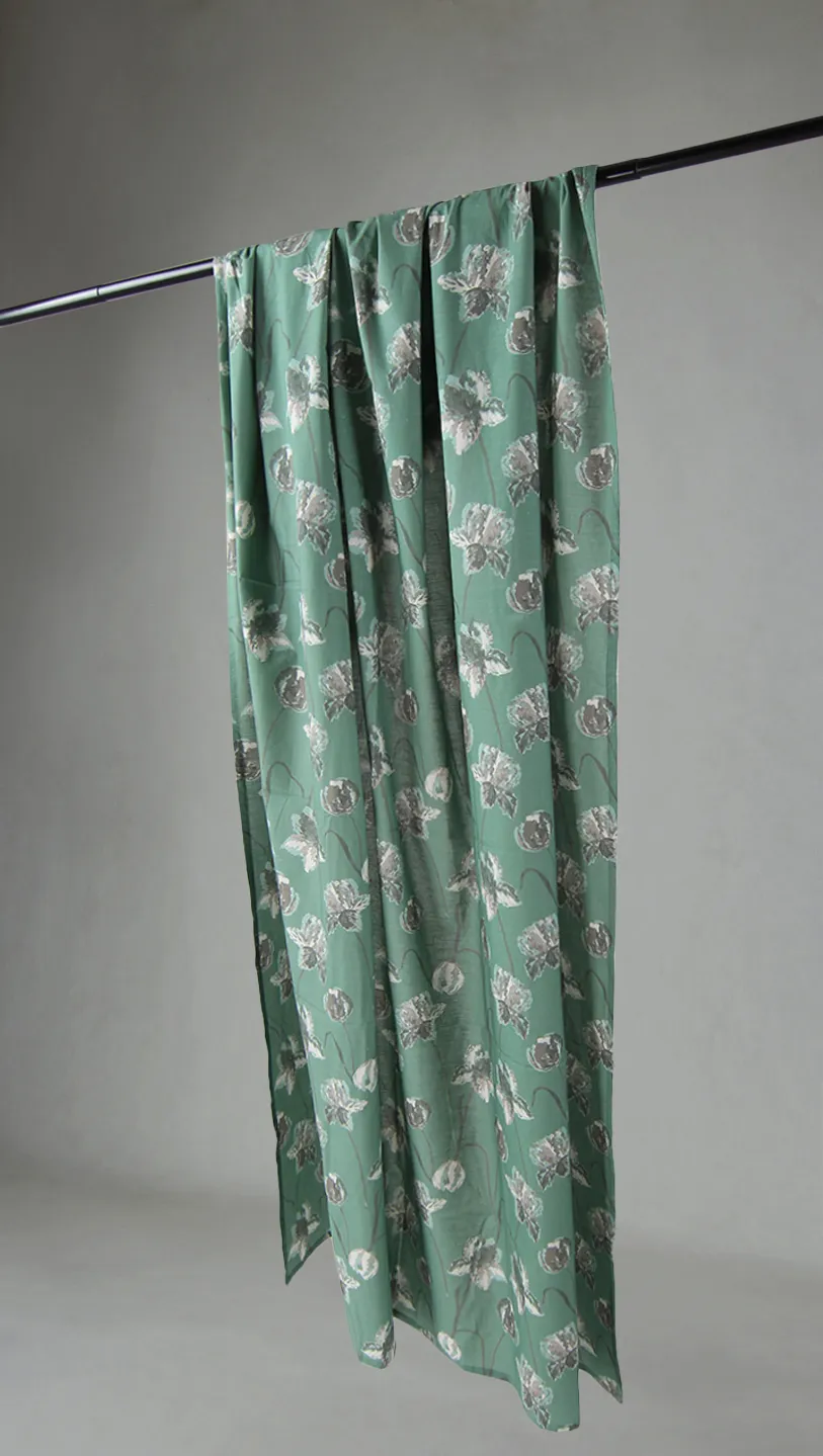 Vorhänge - Baumwollvorhang Alegria (grün)