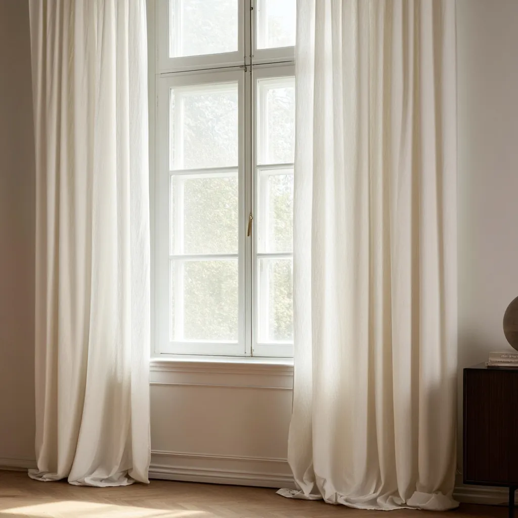 Rideaux - Rideau imitation lin Andrada (beige)