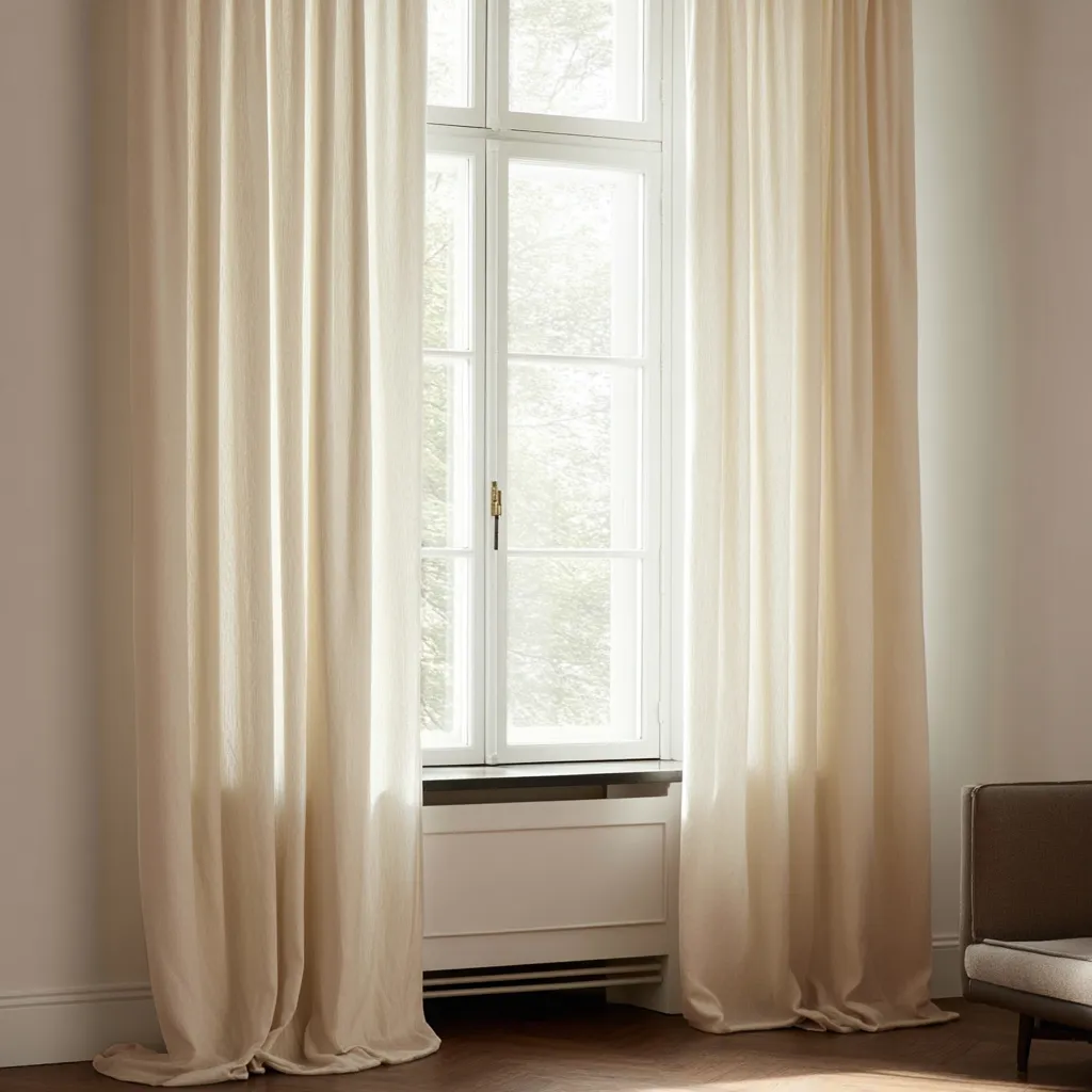 Vorhänge - Gardine in Leinenoptik Andrada (braun)