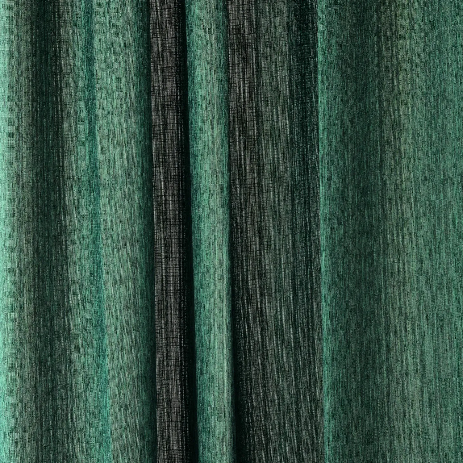 Vorhänge - Gardine in Leinenoptik Andrada (dunkelgrün)