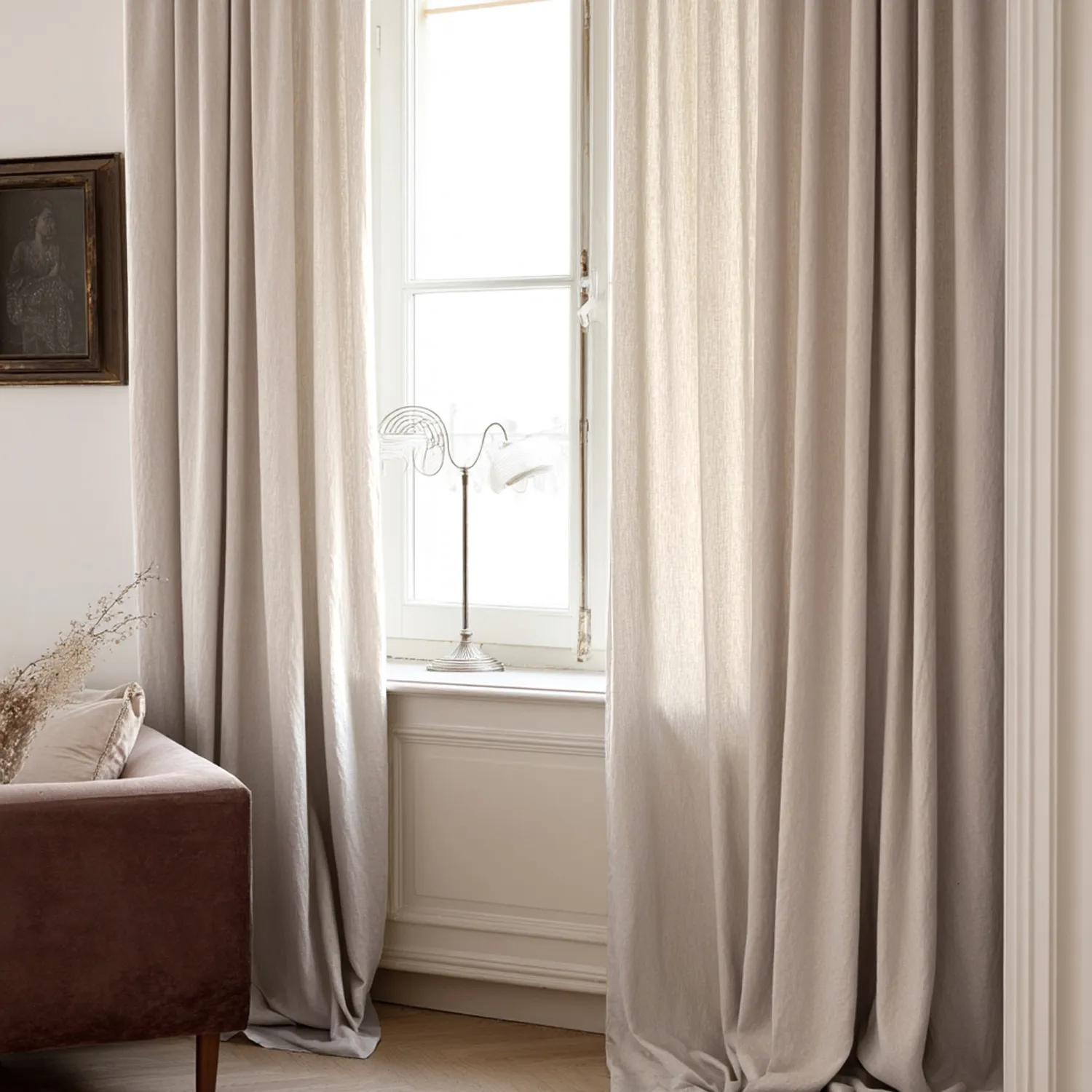 Vorhänge - Leinenvorhang Cosmina (beige)