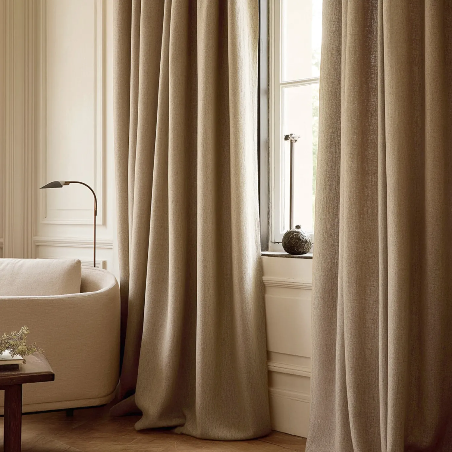 Vorhänge - Leinenvorhang Melania (braun)