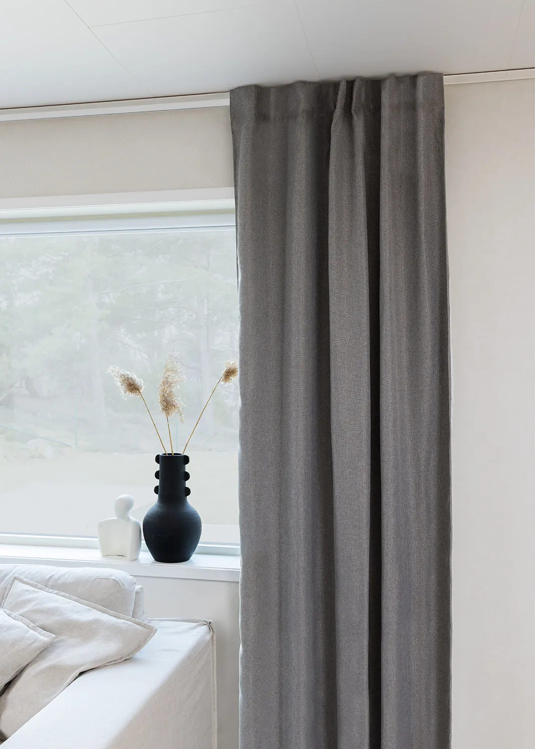 Vorhänge - Verdunkelungsvorhänge Mila (grau)