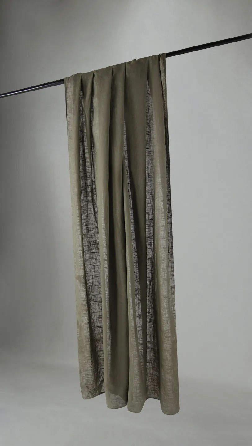 Rideaux - Rideau en coton - Lollo (vert clair)