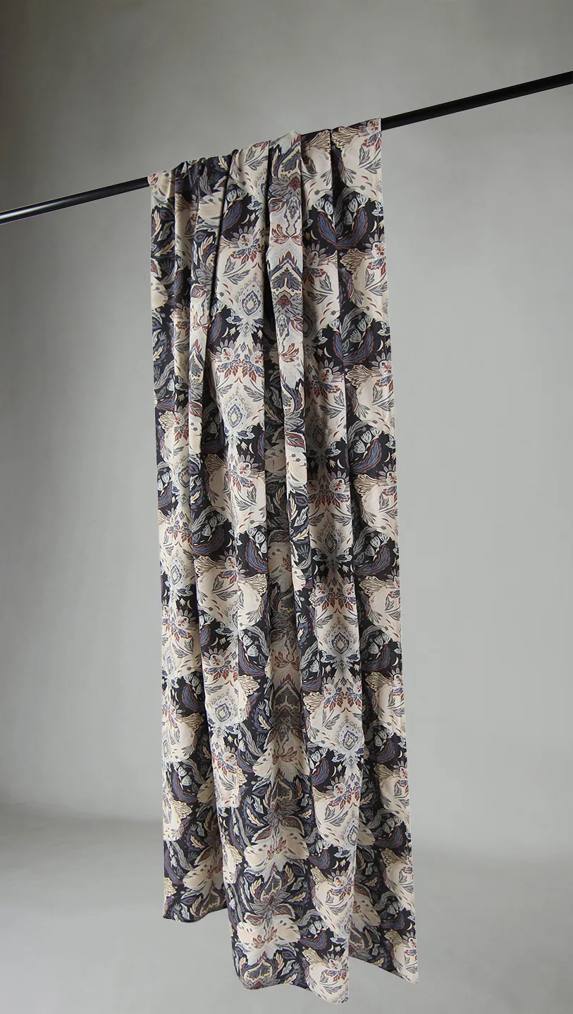 Rideaux - Rideau en coton Paula (bleu)