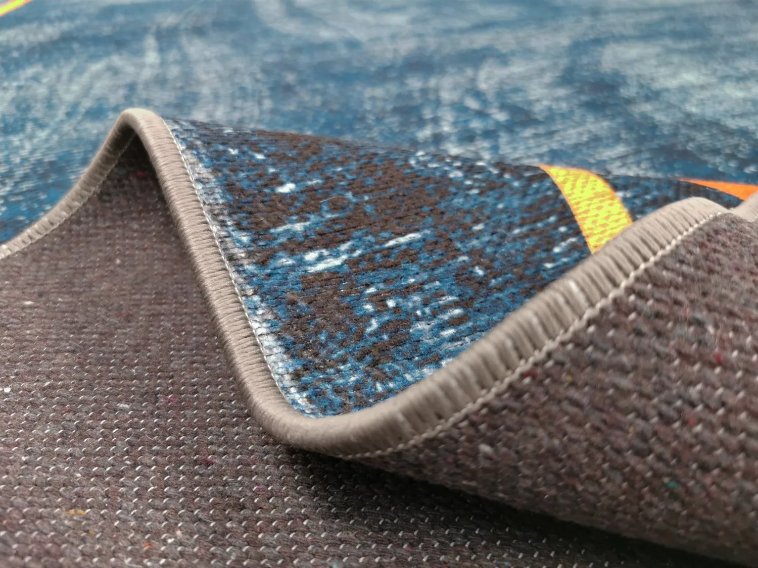 Wilton-Teppich - Zaros (blau/gold)