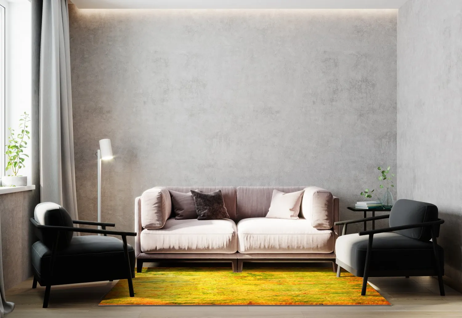 Wilton-Teppich - Melide (gelb)