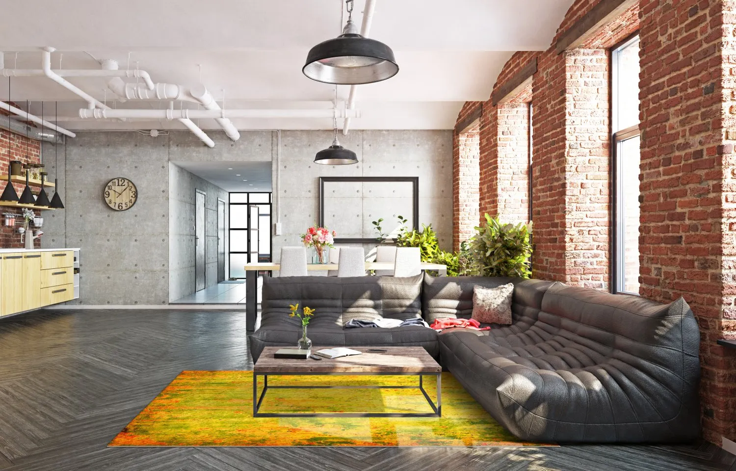 Wilton-Teppich - Melide (gelb)