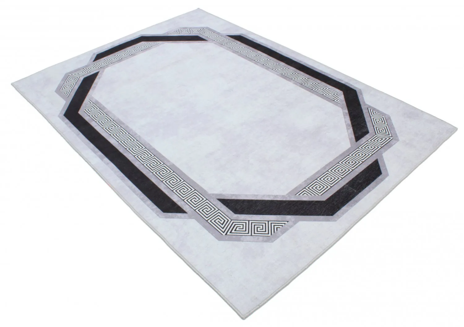 Wilton-Teppich - Olympia (schwarz/weiß)