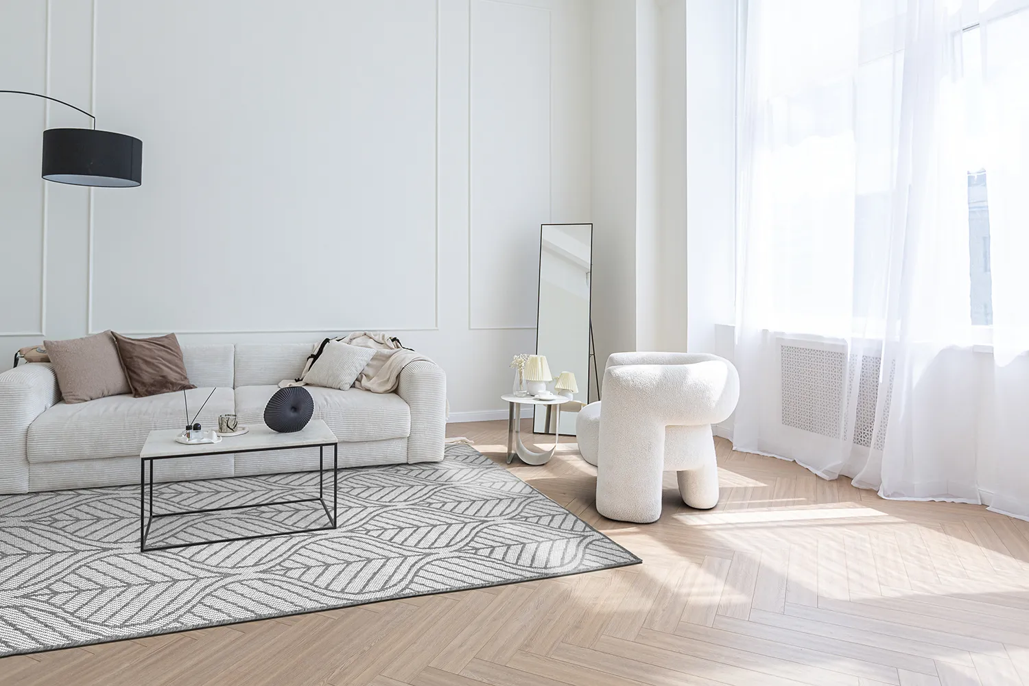 Teppich für innen und außen - Harvey (grau)