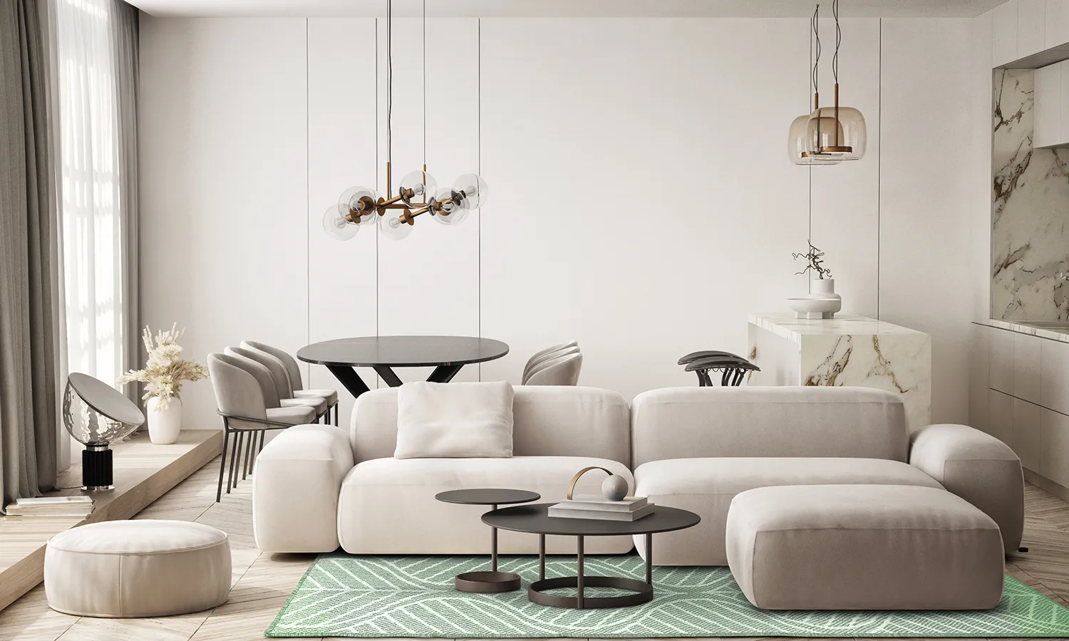 Teppich für innen und außen - Harvey (grün)