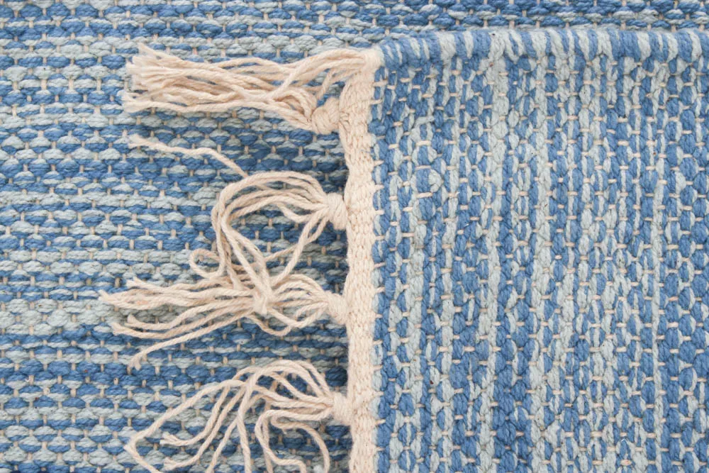 Flickenteppich von Strehög of Sweden - Havtorn (blau)