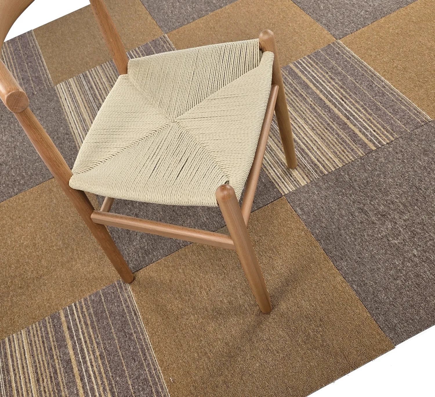 Moquette - Almeria Dalles textiles 24 unités (marron)