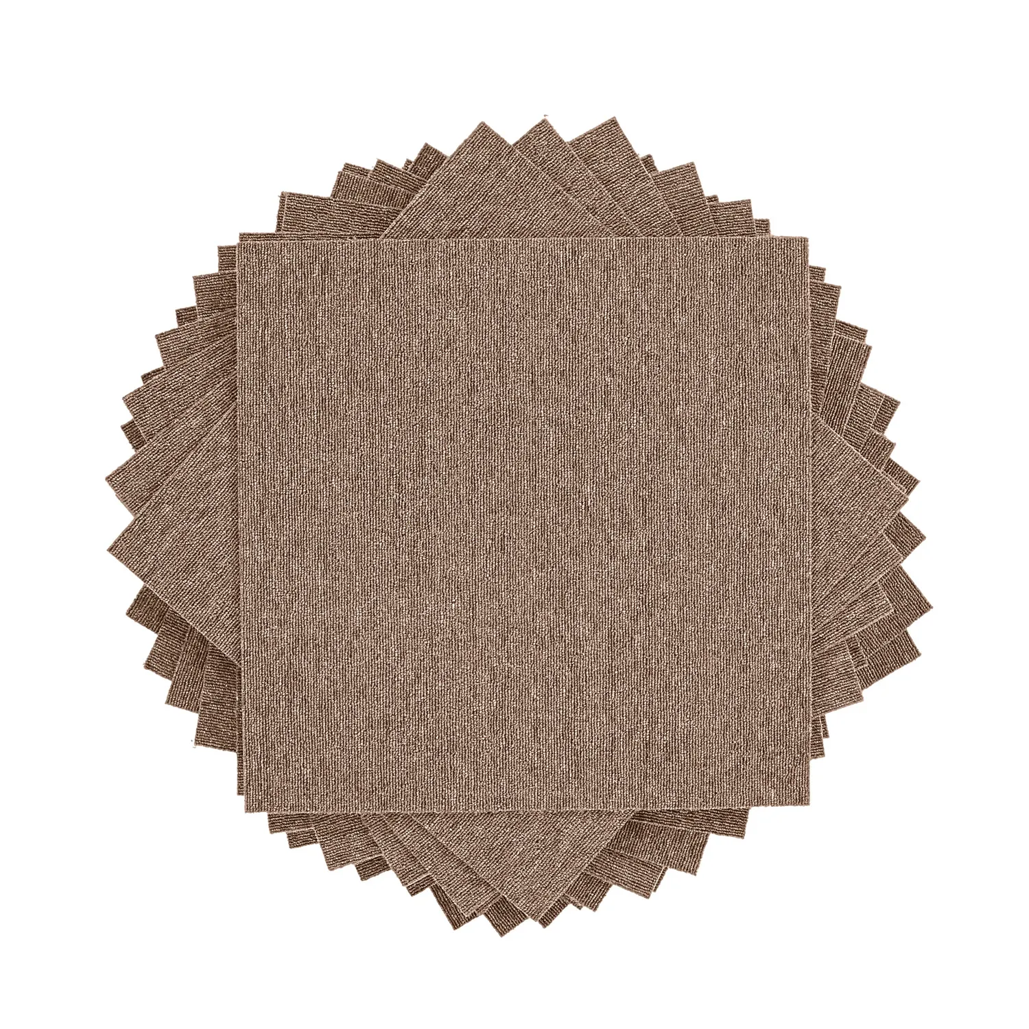 Moquette - Almeria Dalles textiles 24 unités (marron)