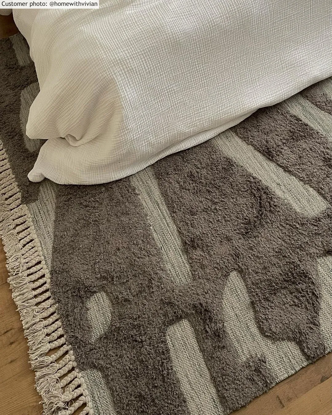 Baumwollteppich - Split (grau)