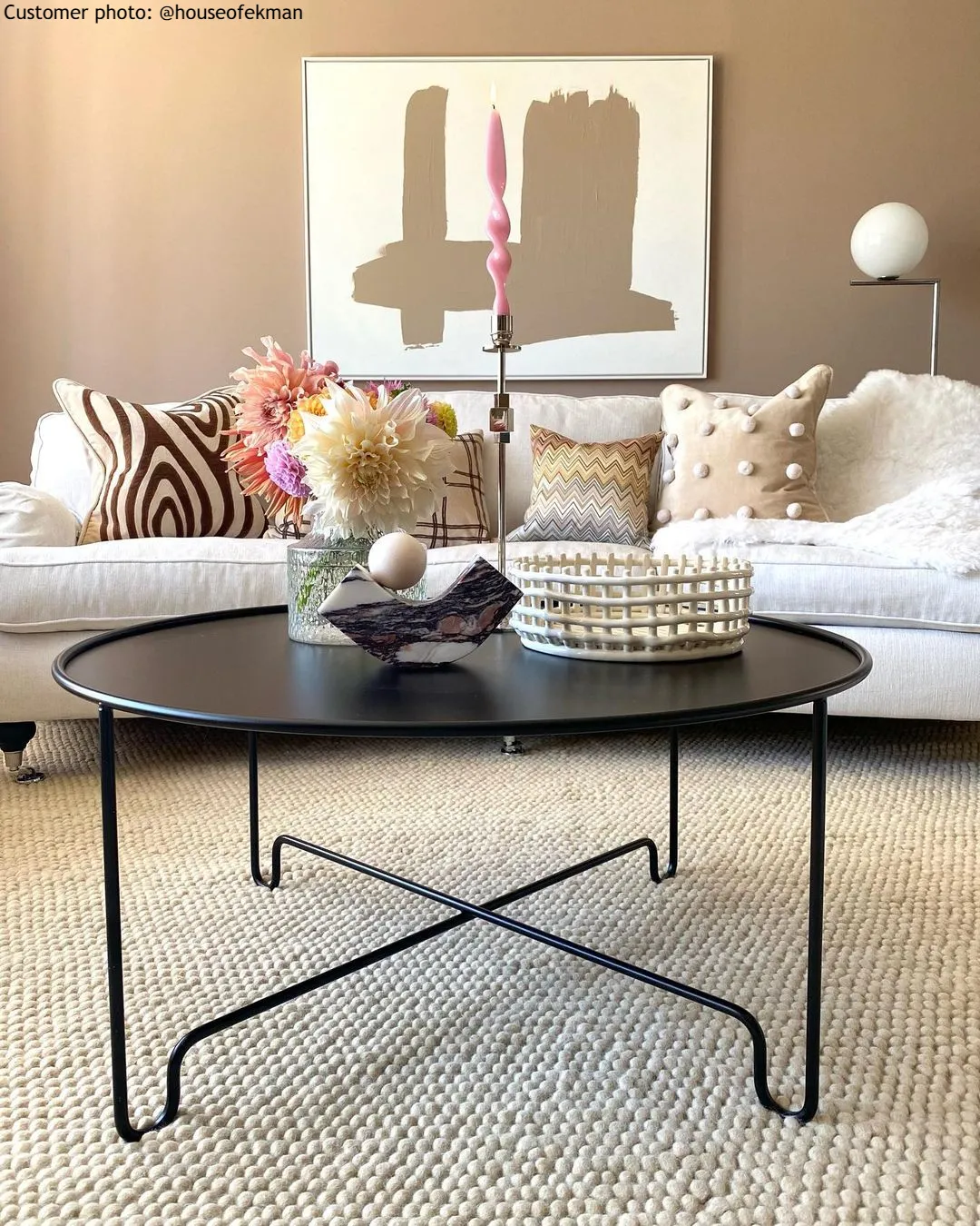 Runde Teppiche - Avafors Wool Bubble (beige)