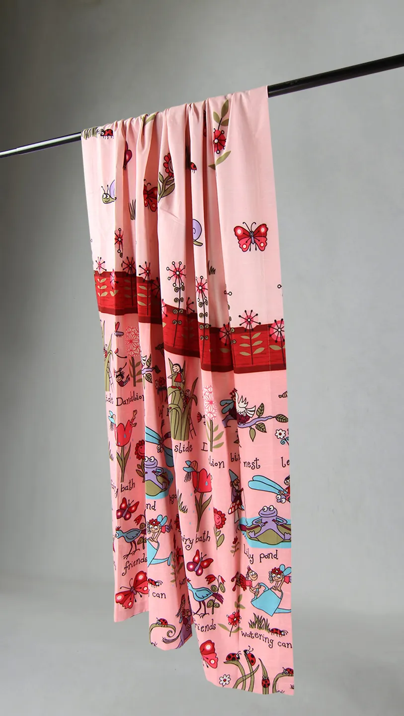 Vorhang - Pink Friends (rosa)