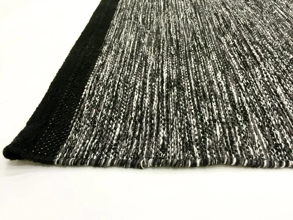 Flickenteppich - Slite (schwarz-weiß)