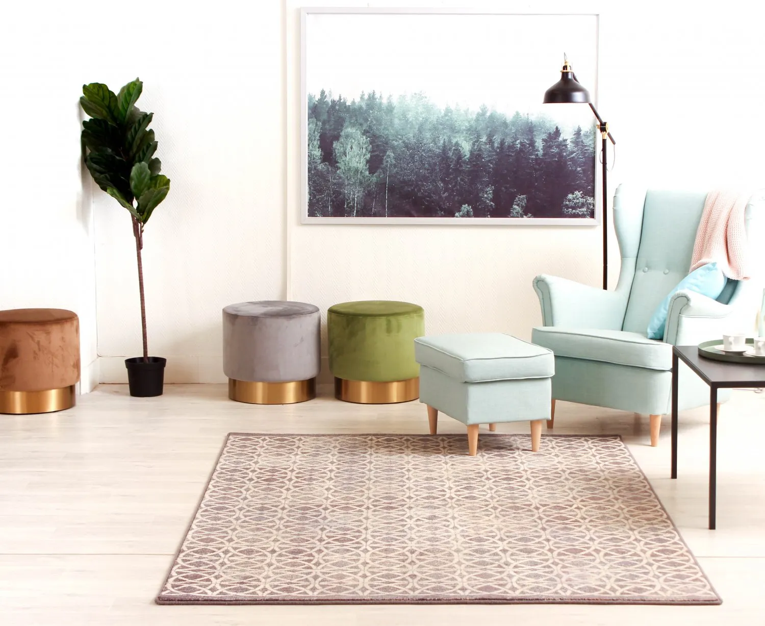 Wollteppich - Abria (anthrazit)