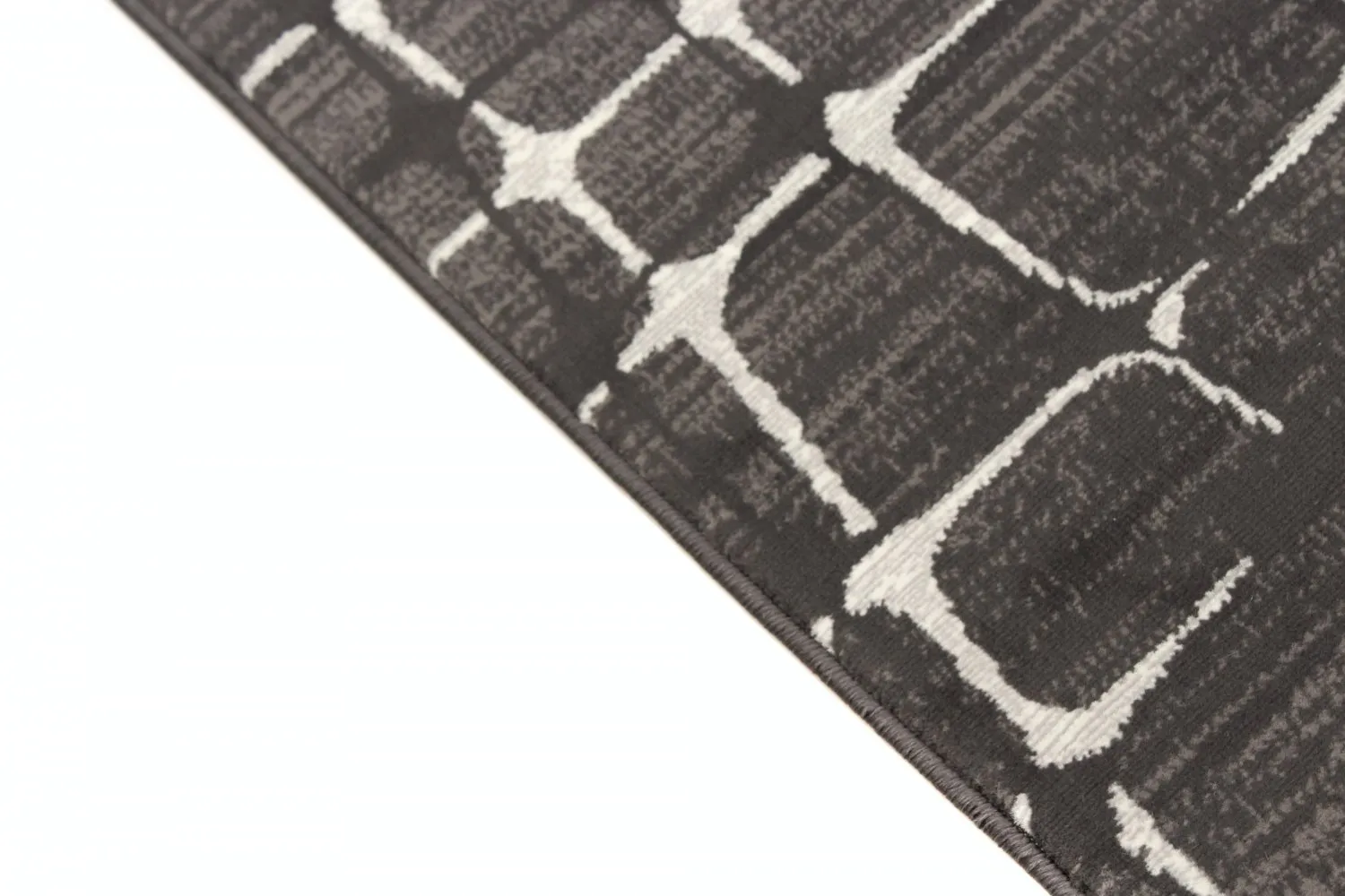 Wilton-Teppich - Florence Cross (grau)