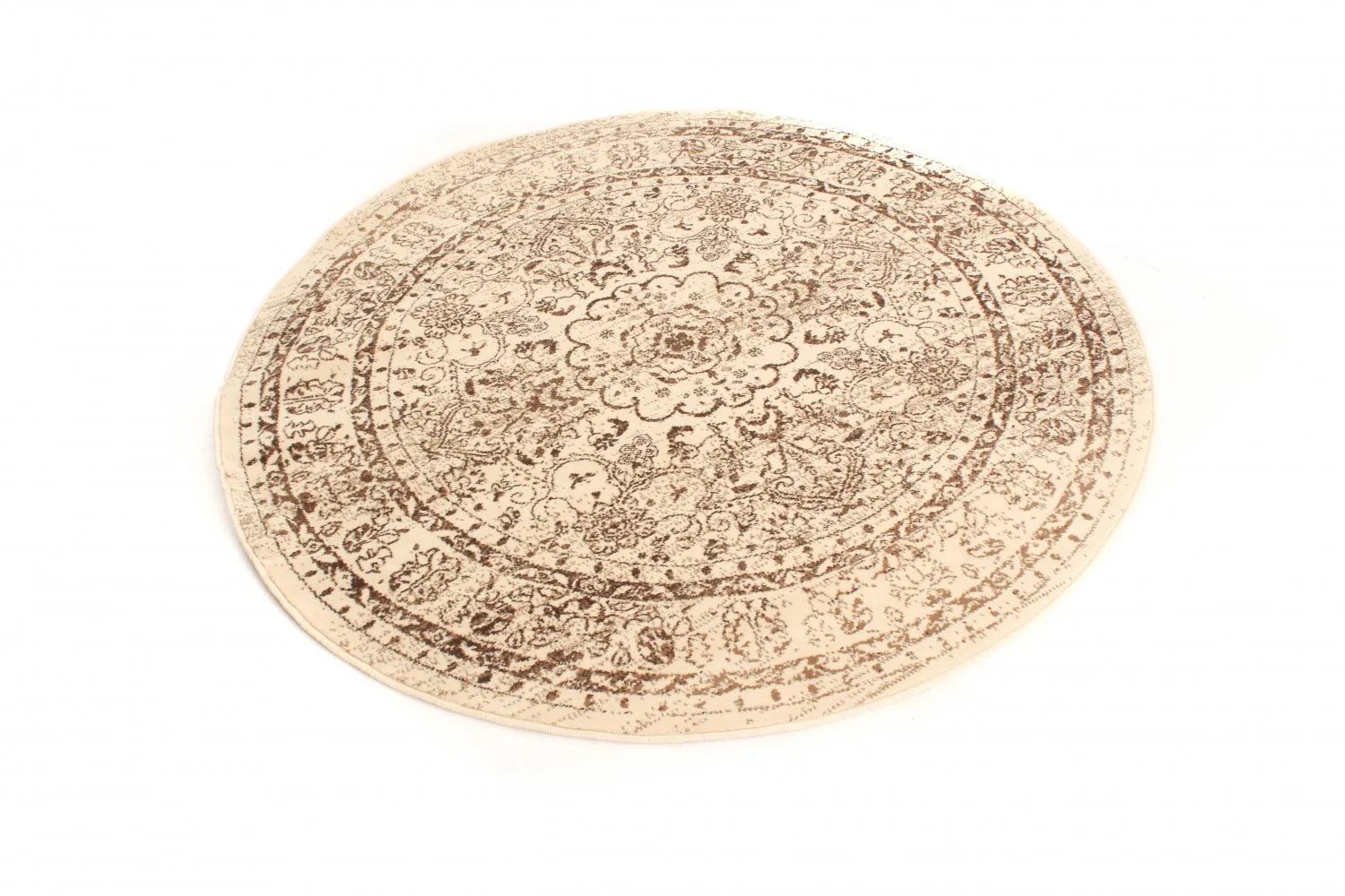 Rund Teppich - Peking Noble (weiß)