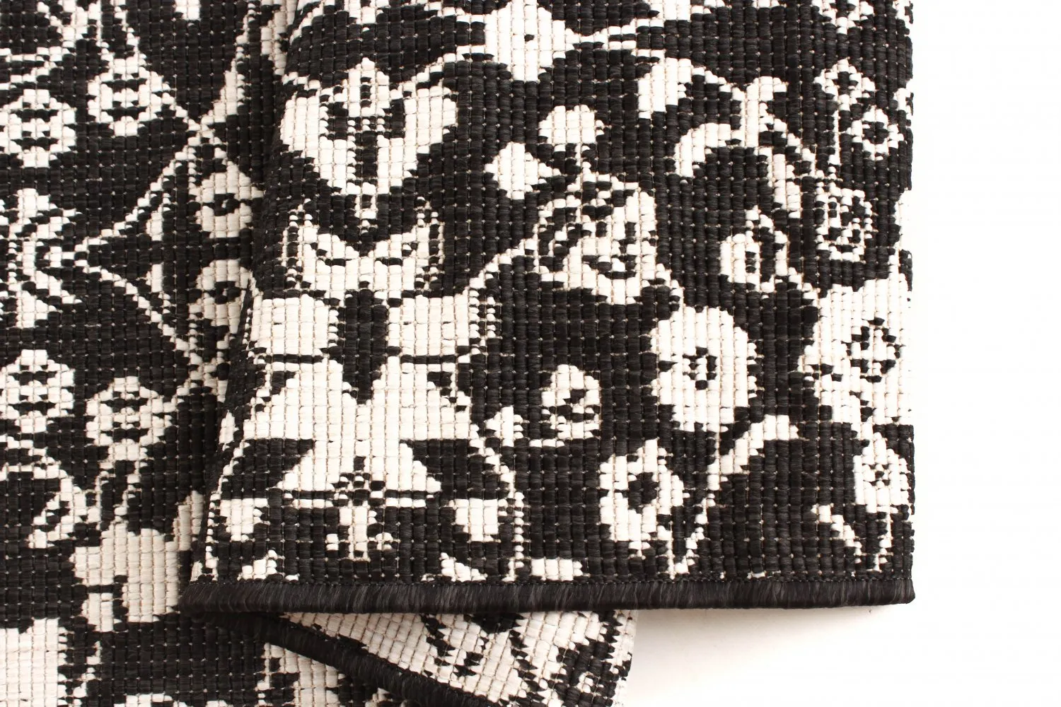 Teppich für innen und außen - Brussels Ocean (schwarz)