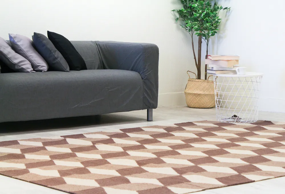 Wollteppich - Floriáda (beige/braun)