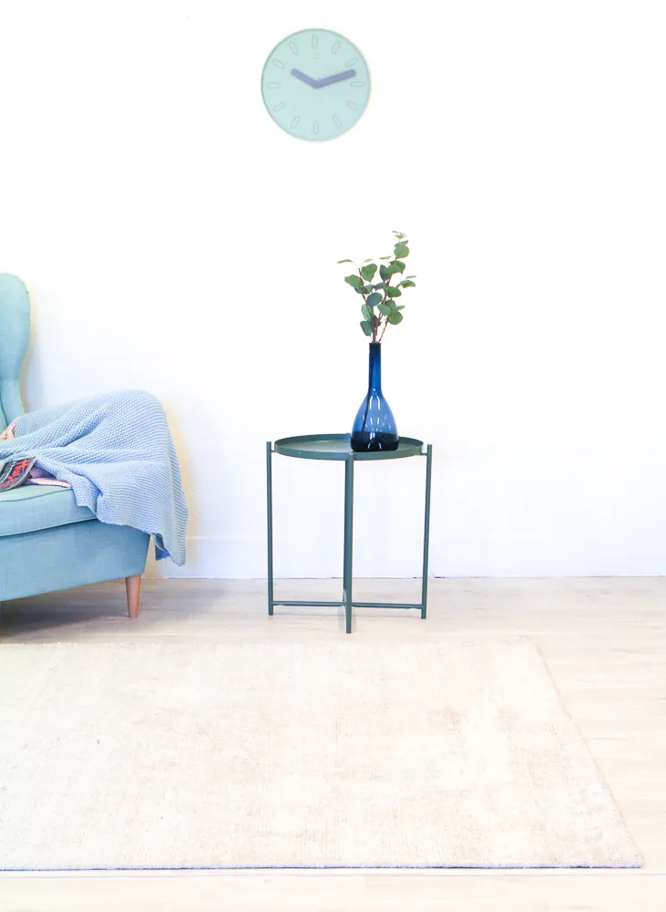 Bamboo silk Teppich - Faliraki (hellgrau)